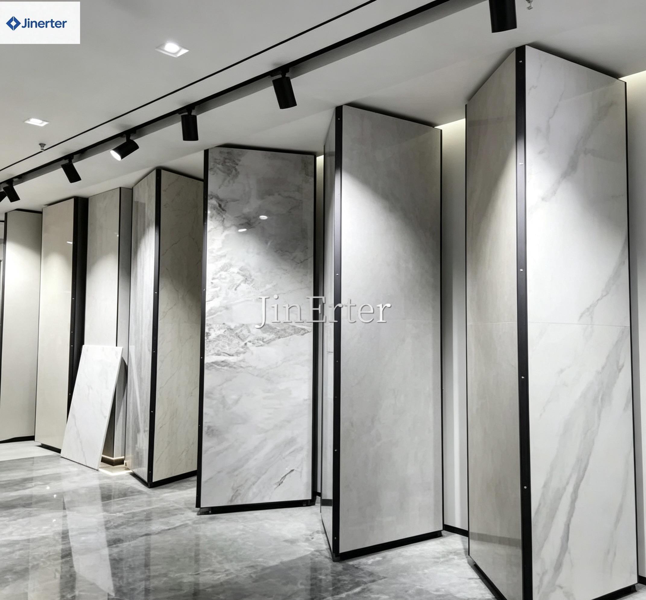 Custom-Made for Marble Tile Stone Laminate Hardwood Flooring Display Stand Eco-friendly Powder CoatingThree-Sided