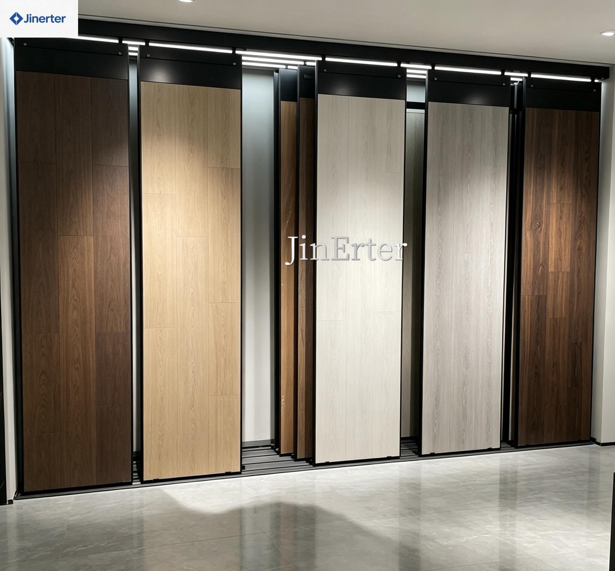 Customizable Metal, Quartz, and Granite Stands; Sliding Tile Display Racks; Showroom Floor Marble Shelving Units