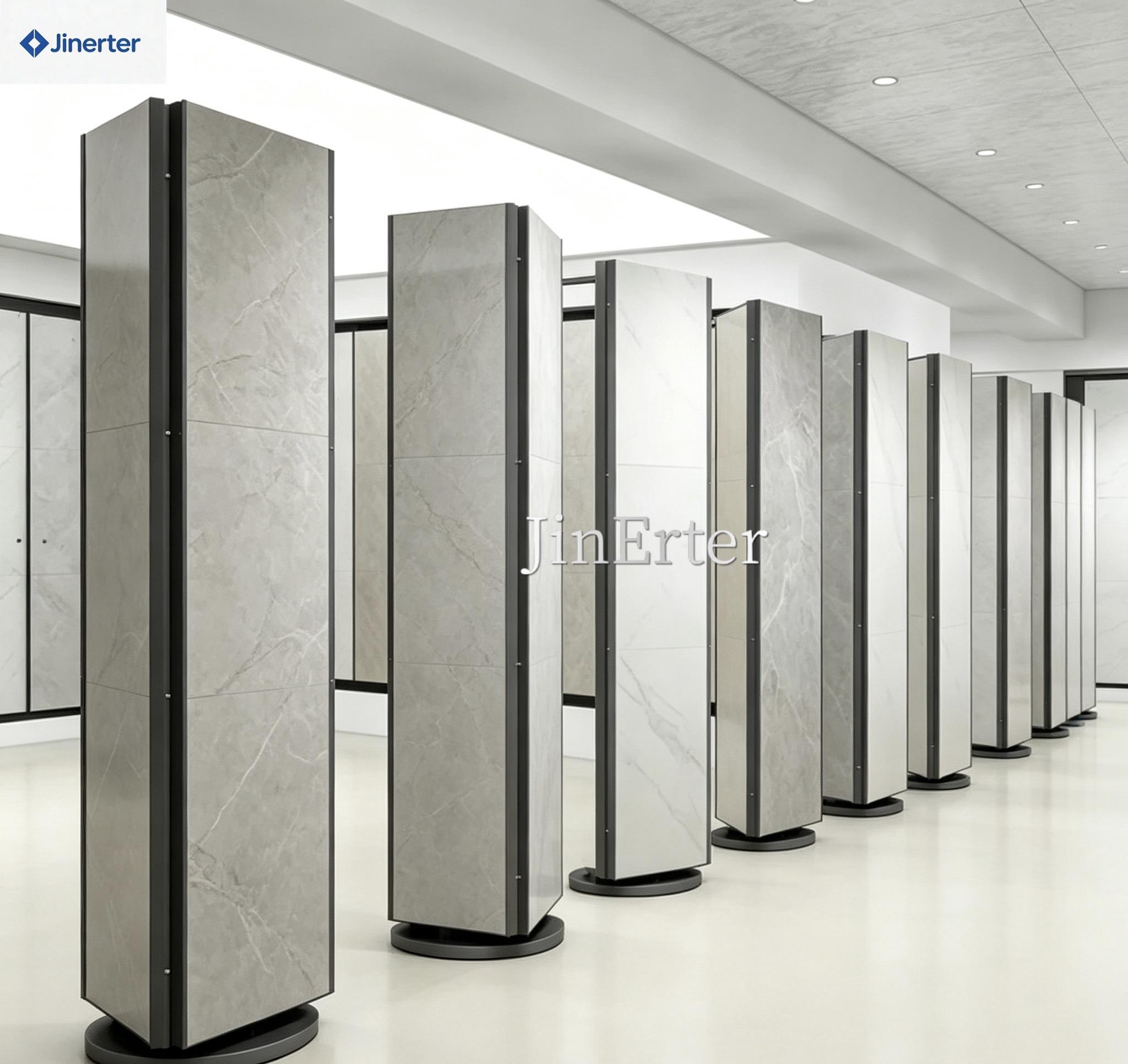 Professional Custom Double-Sided Display Racks, Tile Rotating Holders, Granite Flooring, and Quartz Tile Displays