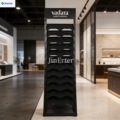 Factory Custom Vertical Tile Display Rack Heavy Duty Small Footprint Stone Slab Marble Quartz Storage Display Stand for Showroom