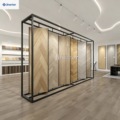 Rotating Wooden Display Stand for Showrooms; Freestanding Double-Sided Rotating Wooden Display Stand