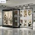 Best-selling sliding display rack for showcasing canvas paintings and oil paintings in showrooms