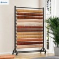 Custom Single-Sided Stretch Fabric Roll Display Stand for Metal Textiles, Carpets, and Blankets Ideal for Retail Stores