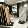 Factory-Customized Tile Display Racks | Freestanding Stone Showroom Display Racks | Floor-Standing Marble Display Racks