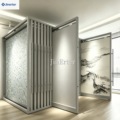 Customizable heavy-duty carpet display racks, ideal for carpet showrooms, space-saving, high-capacity, metal display racks