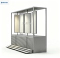 Customizable Metal Marble Wholesale Double-Sided Rotating Display Stand with Drawers
