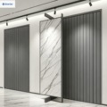 Customized Eco-Friendly PVC Tile Display Racks Modern Pull-Out Rotating Marble Granite Quartz Stone Sample Stands for Showroom