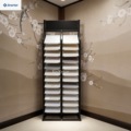 Factory Custom Vertical Tile Display Rack Heavy Duty Small Footprint Stone Slab Marble Quartz Storage Display Stand for Showroom