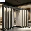 Space-Saving Tile Display Rack Page-turning Design Double-Sided Large Capacity Sample Stand for Stone Marble Wallpaper Showrooms
