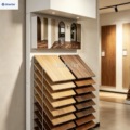Factory-Customized Large-Capacity Wooden Tile Display Racks | Free Design for Hollow-Core Wooden Tile Display Racks