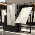 Factory Direct 360° Rotating Tile Display Rack Space Saving Heavy Duty Slab Granite Quartzite Stone Sample Stand for Showroom