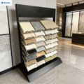 Factory Custom Vertical Tile Display Rack Heavy Duty Small Footprint Stone Slab Marble Quartz Storage Display Stand for Showroom