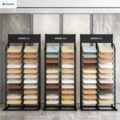 Factory Direct Customizable 300*400 Multi-Functional Granite Stone and Quartz Tile Display Stand Sample Rack