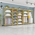 Home Textile Store Metal Display Racks for Fabric Bedding Quilt Pillow Curtain Storage