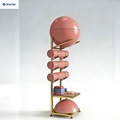 Portable Yoga Ball Stand, Storage Rack, Storage Organizer for Speed Balls, Pilates Gym Small Storage Rack