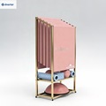 Home Gym Storage Rack  Large-Capacity Yoga Mat Storage Basket with Wheels Multifunctional Mobile Sports Equipment Rack