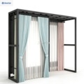 Custom Sliding Curtain Display Racks for Building Materials Store Showrooms