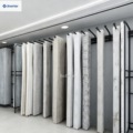 Custom-made display racks for floor-to-ceiling curtains in retail stores, fabric sample display racks, and fabric storage racks