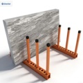 Factory Customized Marble Granite Quartz Stone Slab Storage Display Rack Heavy Duty Steel High Quality for Showroom & Warehouse
