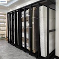 Customizable Pull Out Mattress Display Rack Sliding Hybrid Memory Foam Latex Bed Frame Storage Rack for Retail Store Showroom
