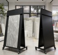 Stone Sample Display Stand with Movable Wheels Floor-Standing for Showrooms