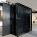 Perforated Panel Oil Painting Display Stand, Double-Sided Picture Display Cabinet, Calligraphy and Painting Display Unit