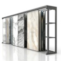 Tile Sliding Floor Display Stand for Wood Doors Marble Ceramic-Multi-Functional Adjustable
