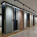 Tile Sliding Floor Display Stand for Wood Doors Marble Ceramic-Multi-Functional Adjustable