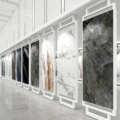 Tile Display Stand Rotating Wood Floor-standing Wall Cloth Wallpaper Diatom Mud Sample Multi-function Vertical 360 Rotation