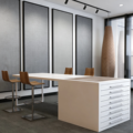 Nakajima Booth Tile Wood Floor 10-Layer Floor-Standing Display Rack Drawer-Type Slab Stone Color Board Negotiation Sample Table