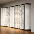 Tile Sliding Display Rack Stone Slab Feature Wall Sliding Display Stand