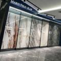 Tile Sliding Display Rack Stone Slab Feature Wall Sliding Display Stand