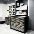 Large Floor Tile Sample Rack Multi-Functional Metal Display Cabinet with Drawer Type Rock Board for Store Shelving