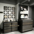 Large Floor Tile Sample Rack Multi-Functional Metal Display Cabinet with Drawer Type Rock Board for Store Shelving